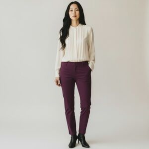 Ted Baker London Suriat Tailored Plum Ankle Pants